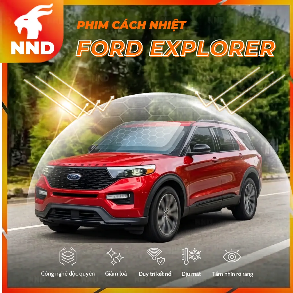 Dán phim cách nhiệt cho xe giúp chống nóng, ngăn tia UV và bảo vệ nội thất ô tô hiệu quả tại NND