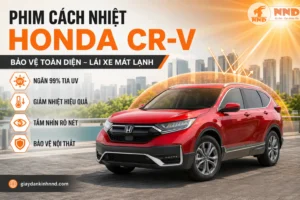 Phim cách nhiệt Honda CR-V giúp chống nóng cho khoang xe rộng, hạn chế tia UV và mang lại tầm nhìn an toàn khi lái xe.