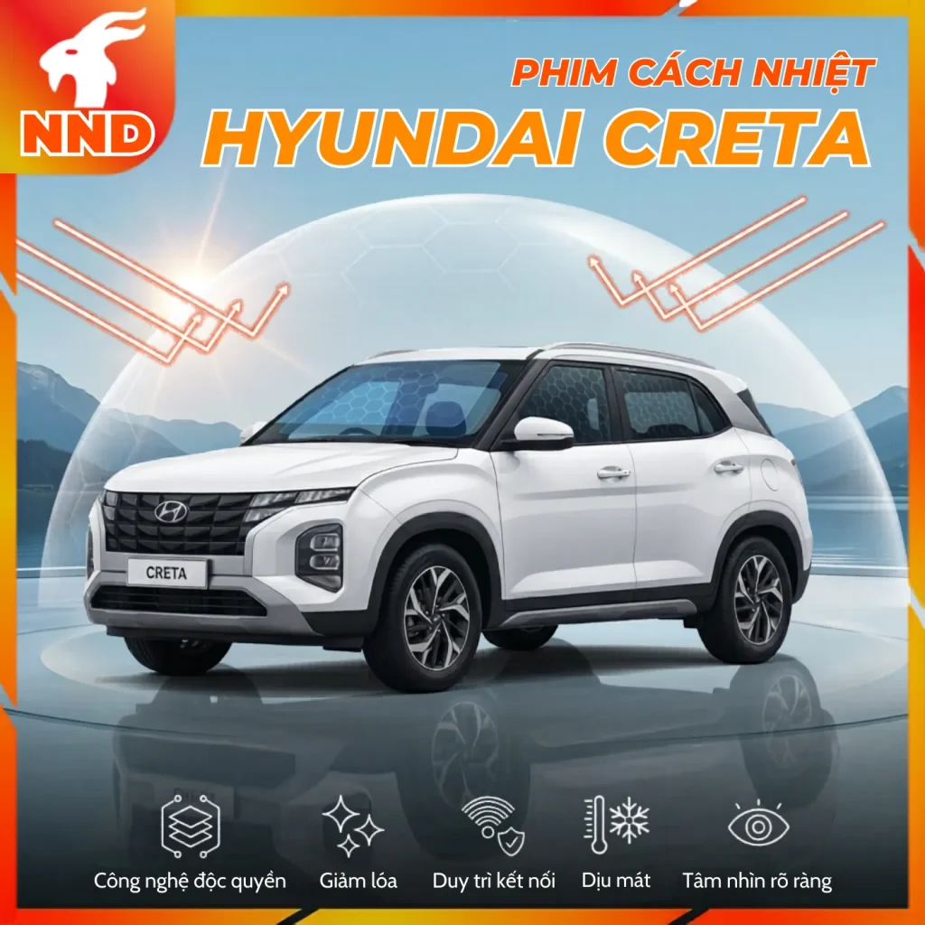 Dán phim cách nhiệt cho xe giúp chống nóng, ngăn tia UV và bảo vệ nội thất ô tô hiệu quả tại NND._1