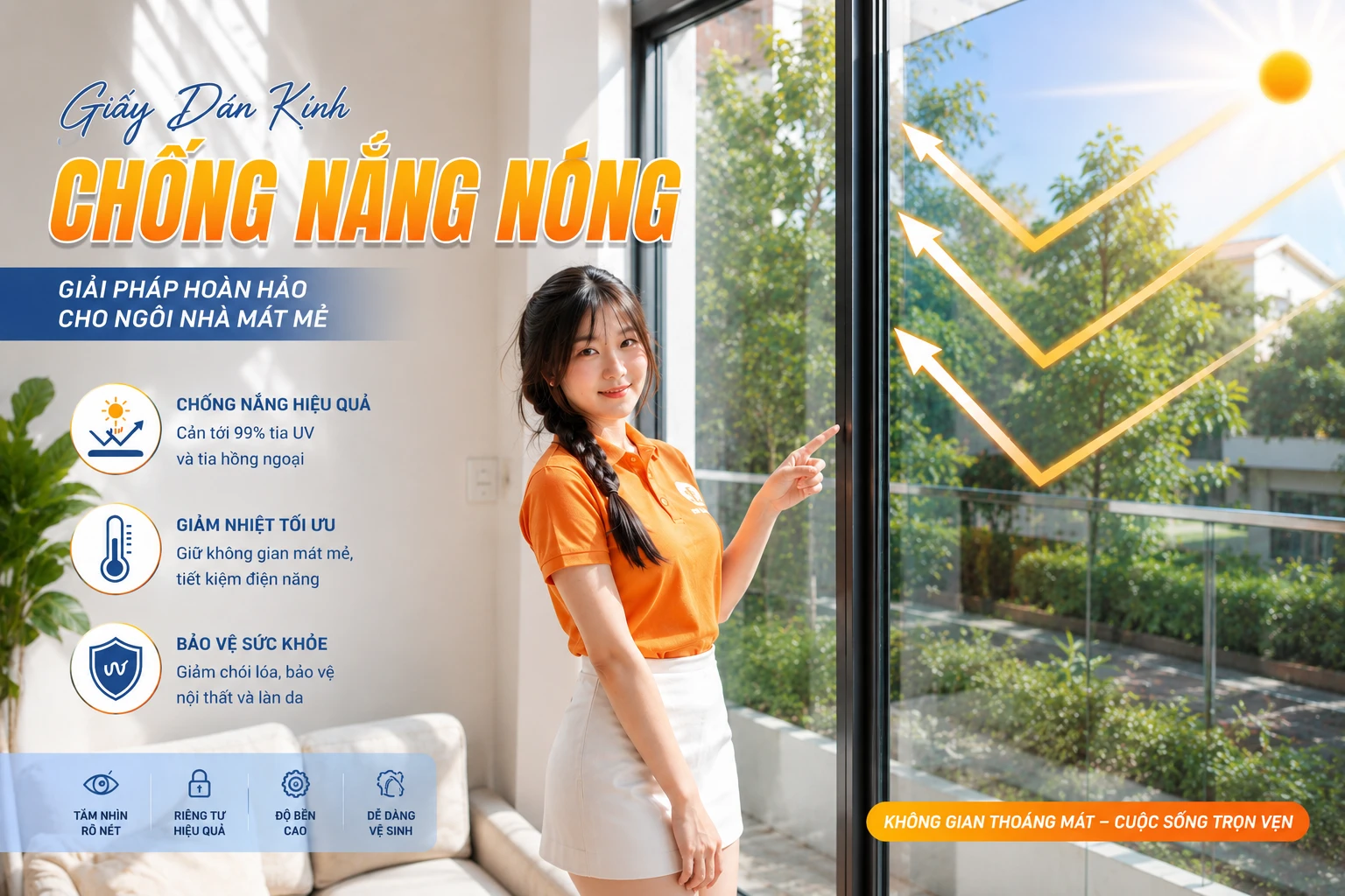 Giấy dán kính NND - Uy tín tạo niềm tin