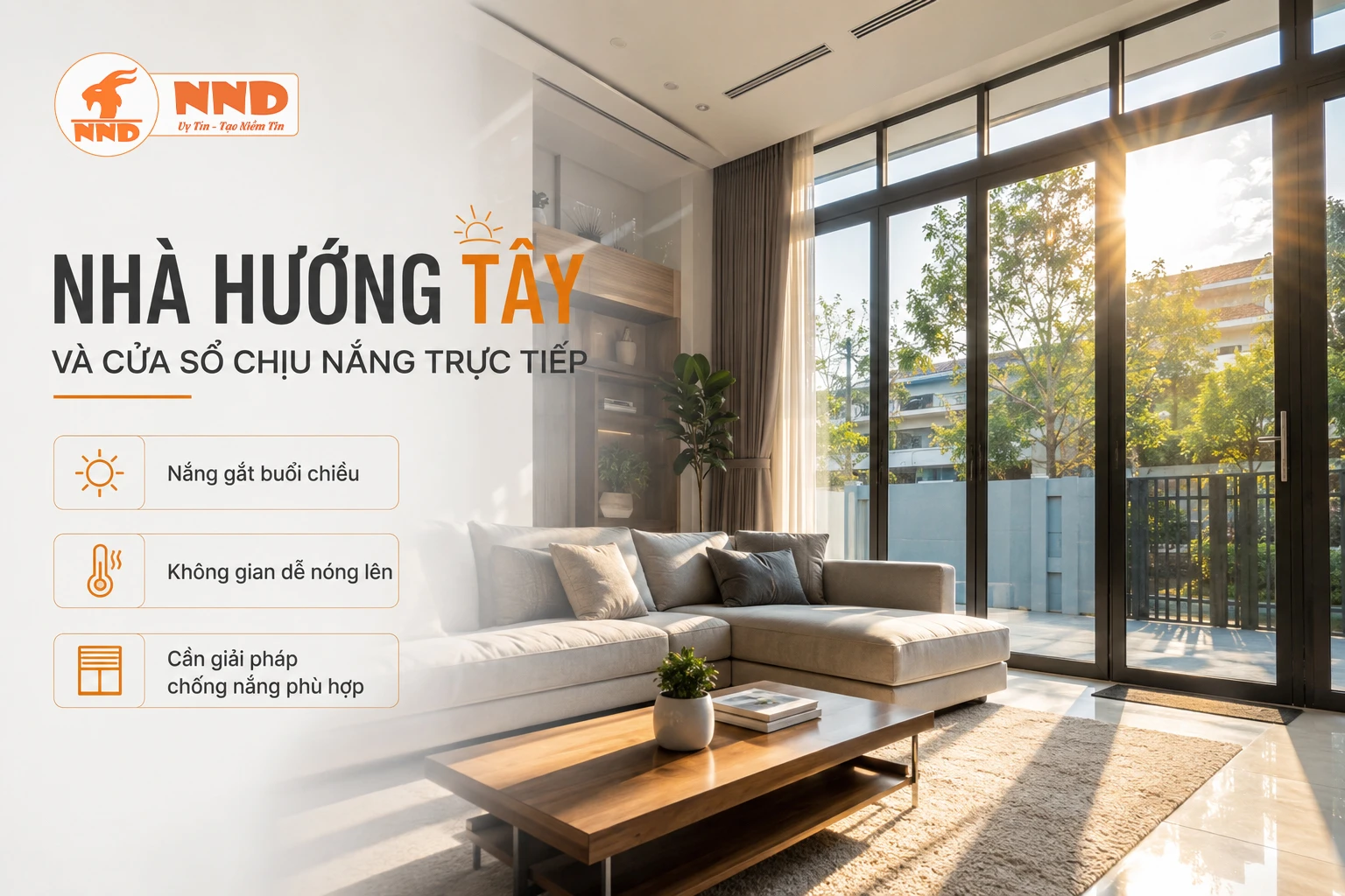Nhà Hướng Tây Và Cửa Sổ Chịu Nắng Trực Tiếp
