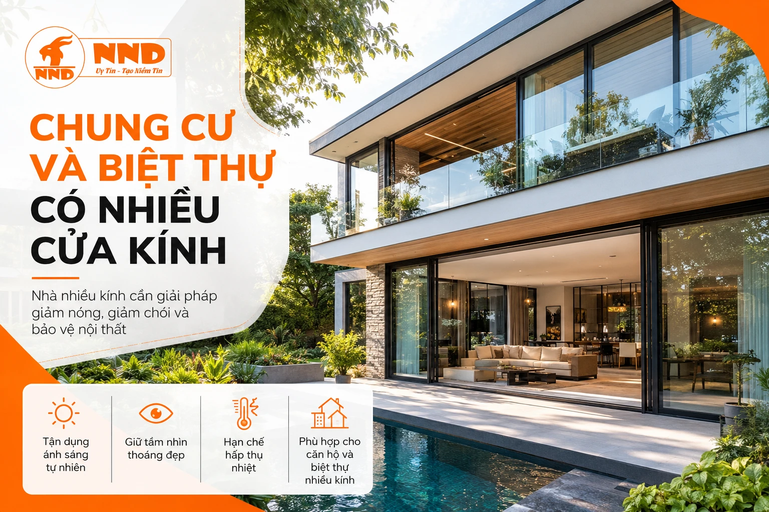 Chung Cư Và Biệt Thự Có Nhiều Cửa Kính