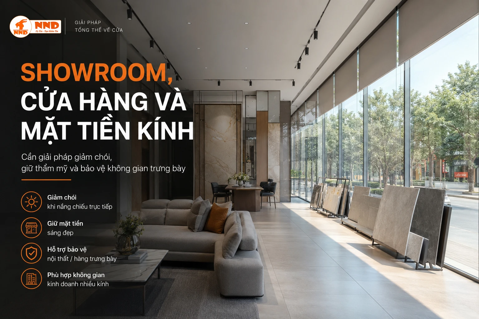 Showroom, Cửa Hàng Và Mặt Tiền Kính