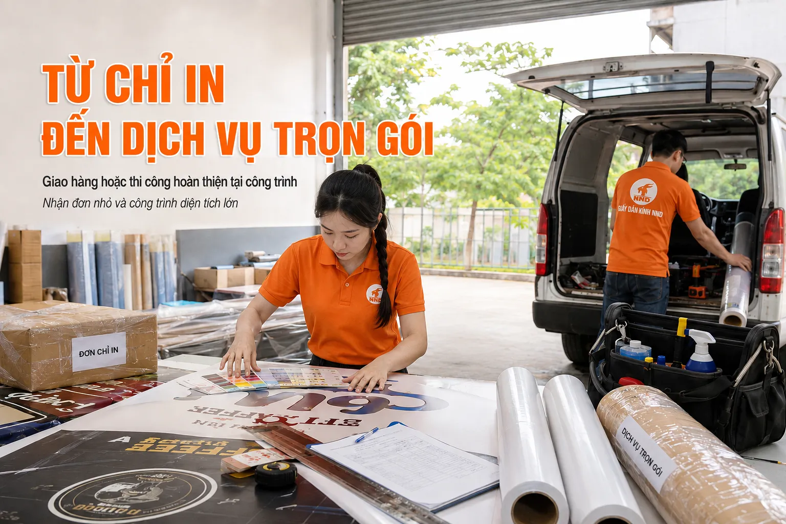 Dịch vụ chỉ in decal và thi công trọn gói cho công trình trên toàn quốc