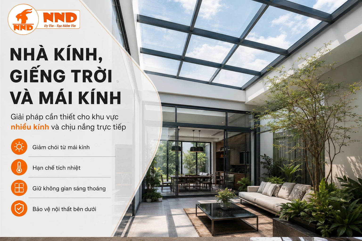 Nhà Kính, Giếng Trời Và Mái Kính