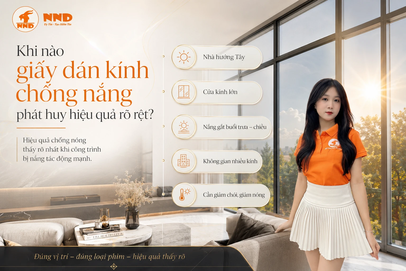Khi nào giấy dán kính chống nắng phát huy hiệu quả rõ rệt?