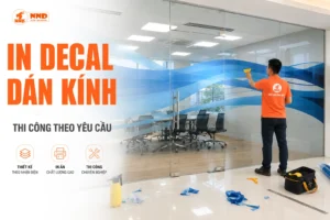 In decal dán kính theo yêu cầu với dịch vụ thiết kế in ấn và thi công chuyên nghiệp