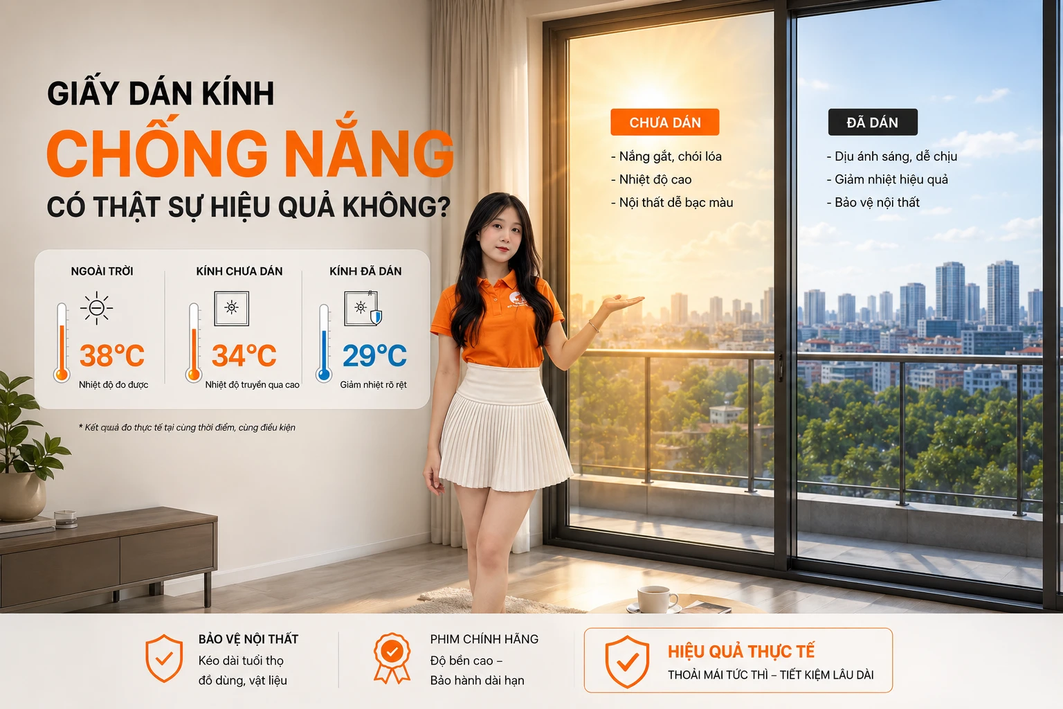Giấy Dán Kính Chống Nắng Có Thật Sự Hiệu Quả Không?