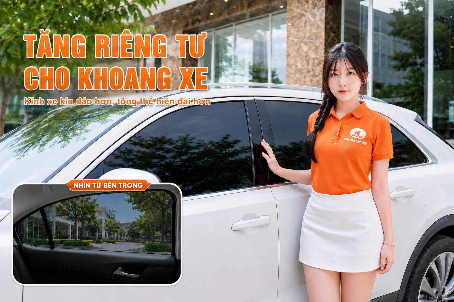 Phim cách nhiệt ô tô giúp tăng sự riêng tư cho khoang xe nhưng vẫn duy trì khả năng quan sát từ bên trong
