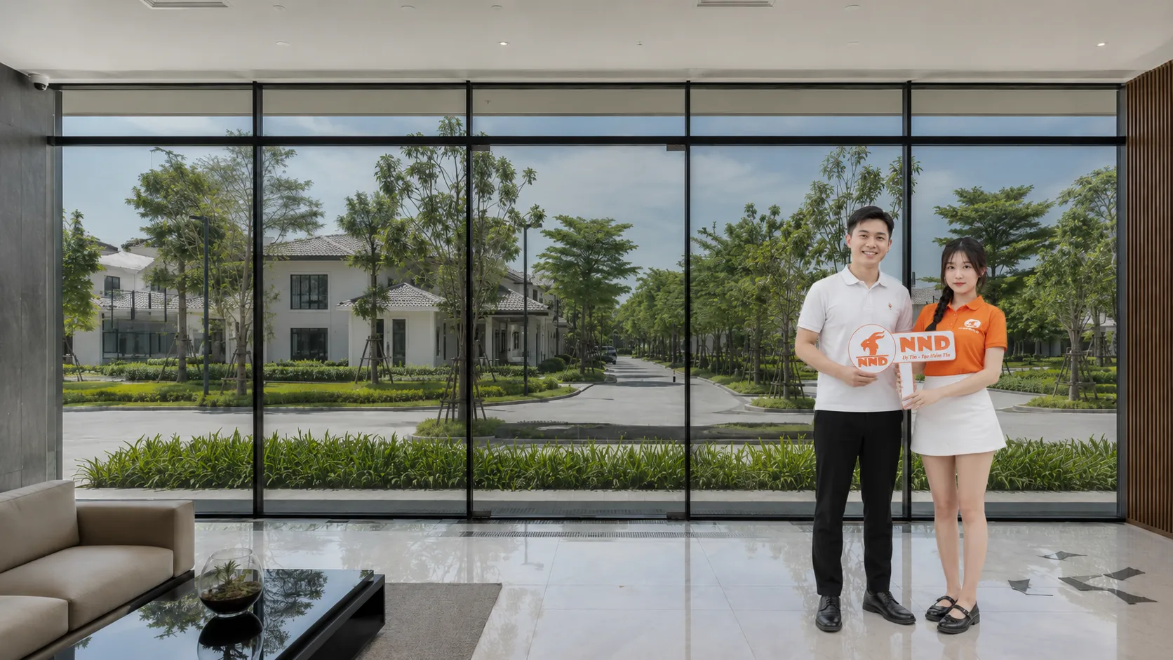 Hệ kính nhà ở sau khi dán phim cách nhiệt giúp giảm độ chói và tạo không gian dịu mắt hơn.