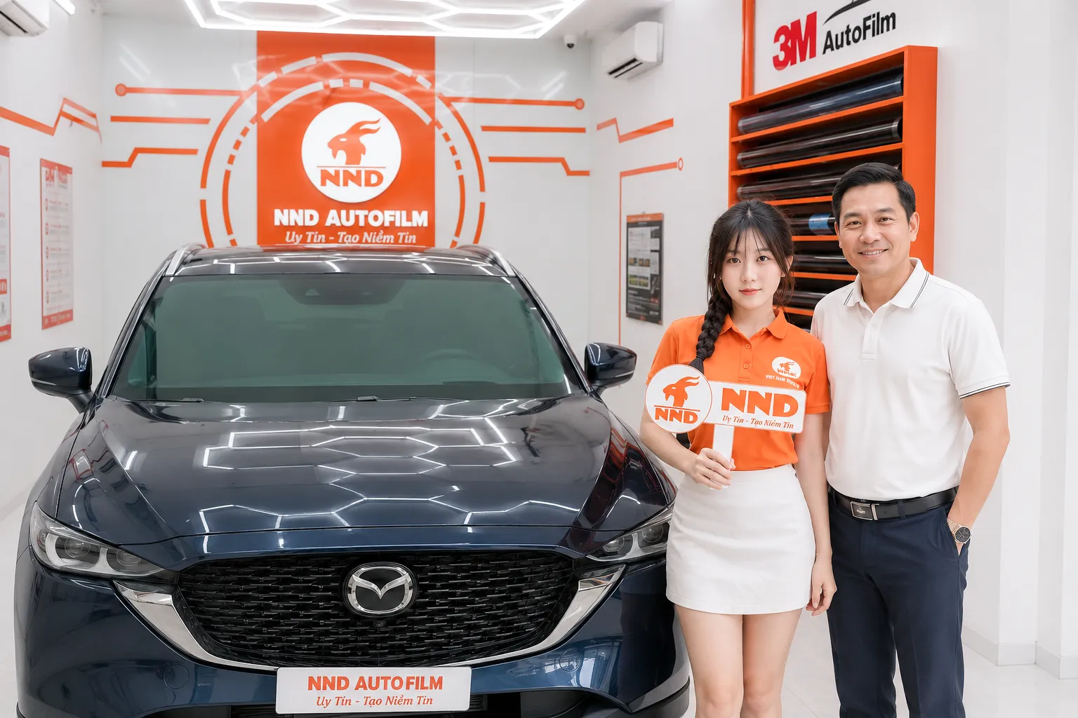 Mazda CX-5 của anh Thịnh sau khi dán Gói Trung Cấp NND