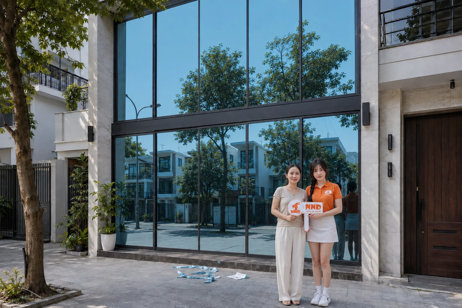 Công trình thi công mẫu phim phản quang