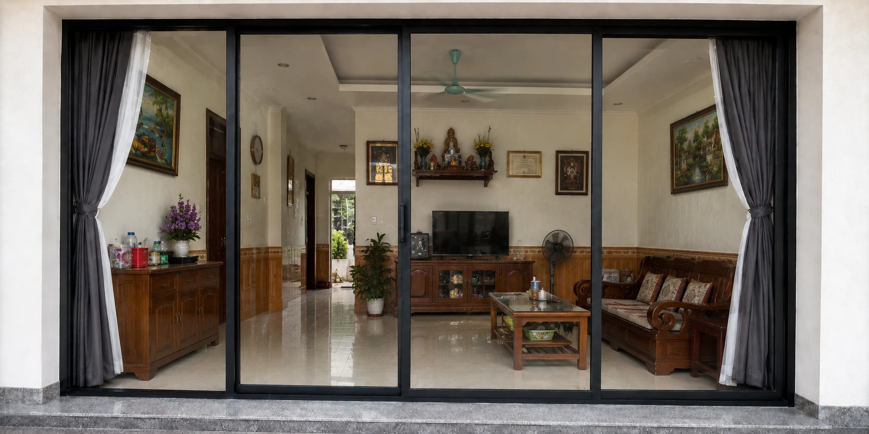 Công trình thực tế dán phim cách nhiệt Trung Quốc