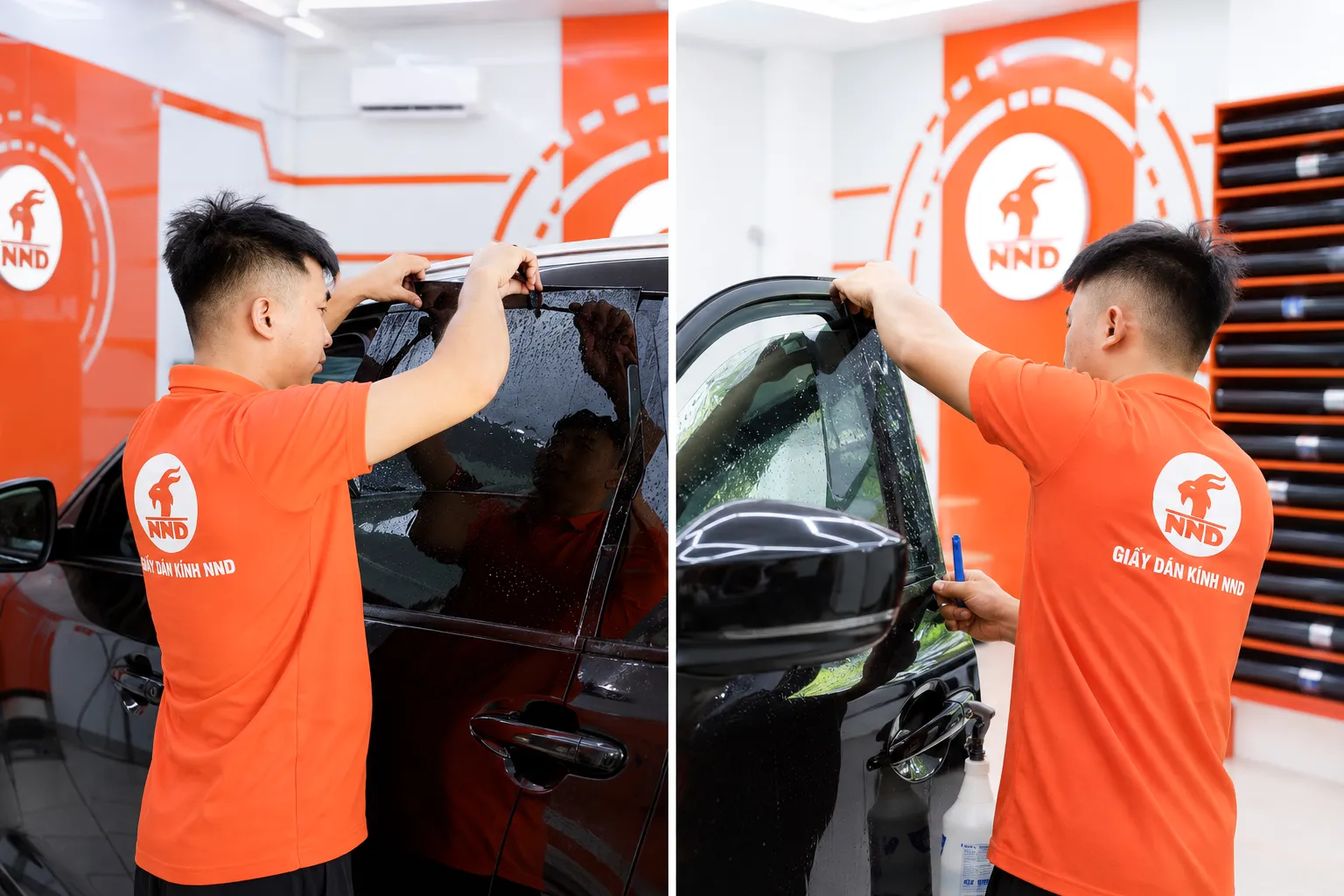 Quy trình thi công phim cách nhiệt ô tô Gói Trung Cấp NND