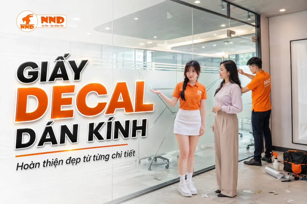 Giấy decal dán kính