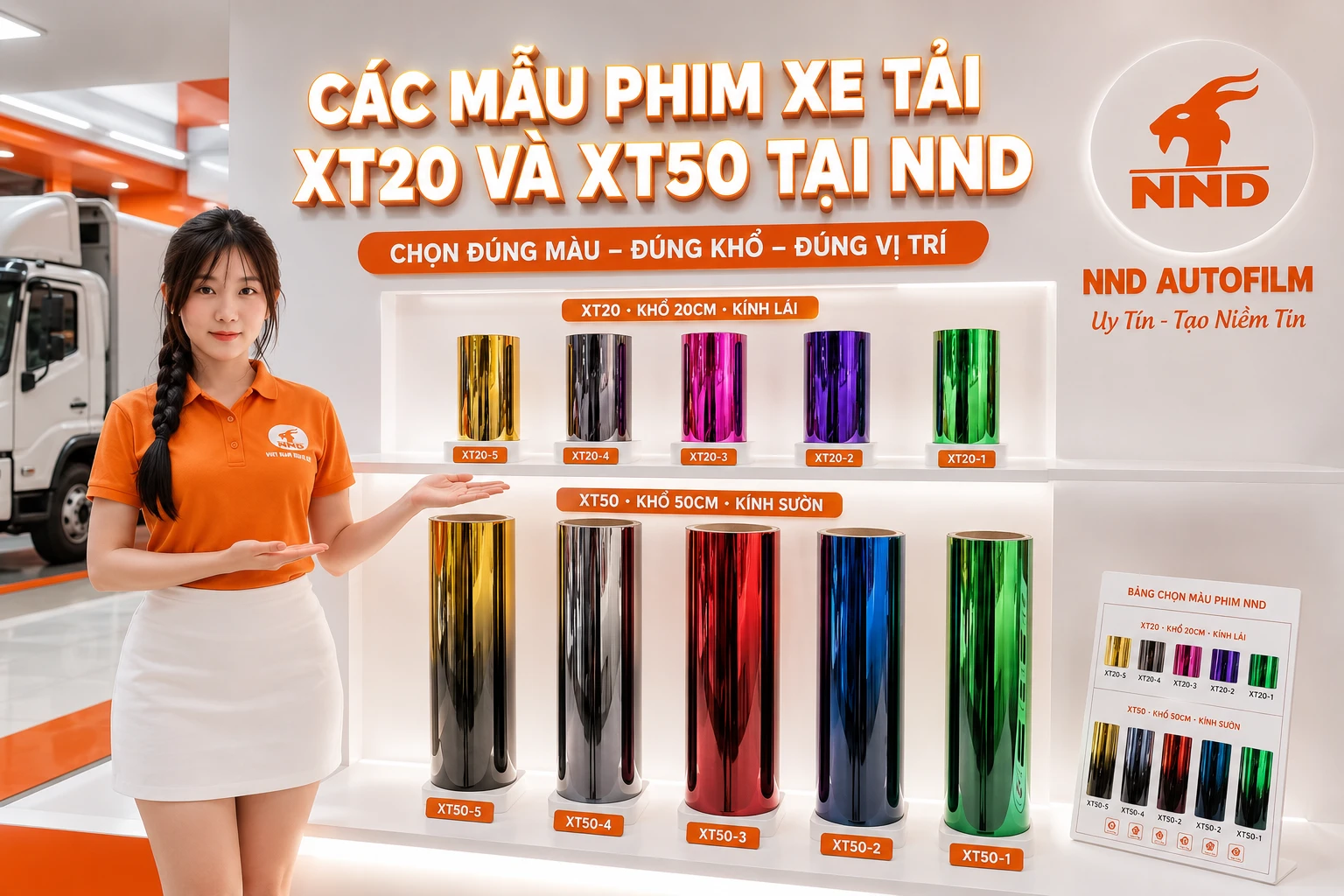 Bộ sưu tập 10 mã phim xe tải XT20 và XT50 tại NND