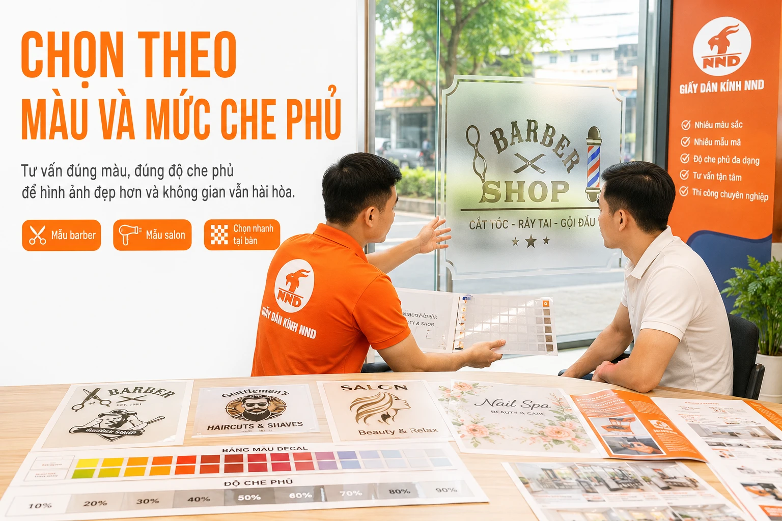 Chọn Decal Theo Màu Sắc Và Mức Độ Che Phủ