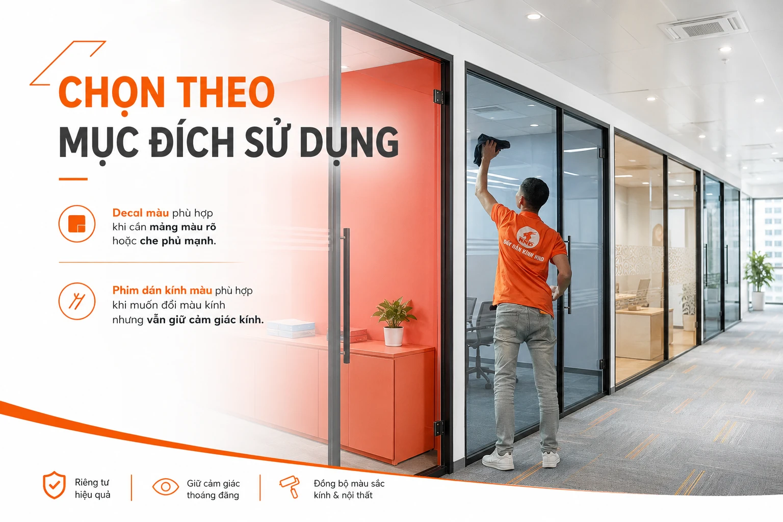 Chọn decal màu hay phim màu theo mục đích sử dụng