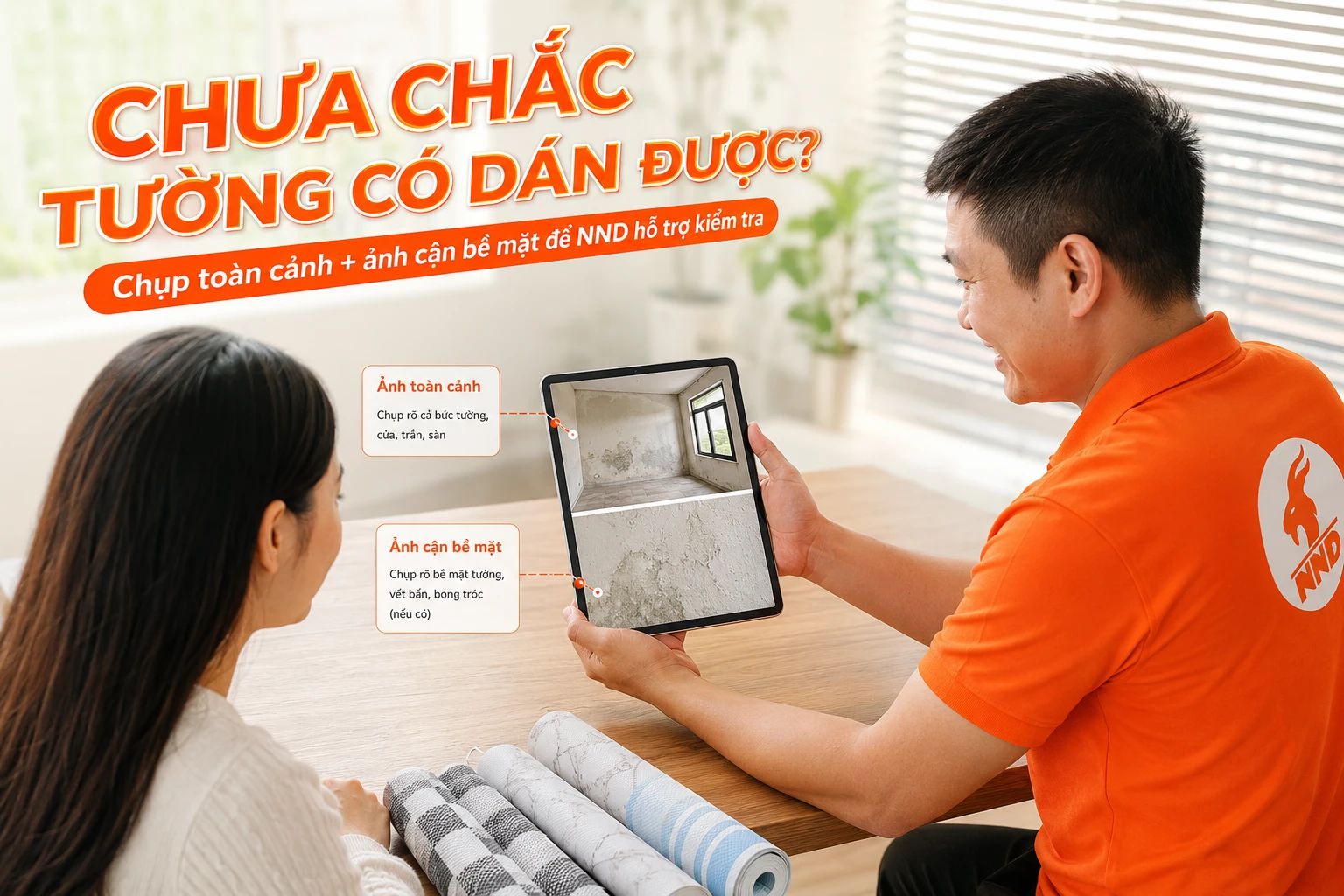 Tư vấn kiểm tra tường trước khi dán decal dán tường