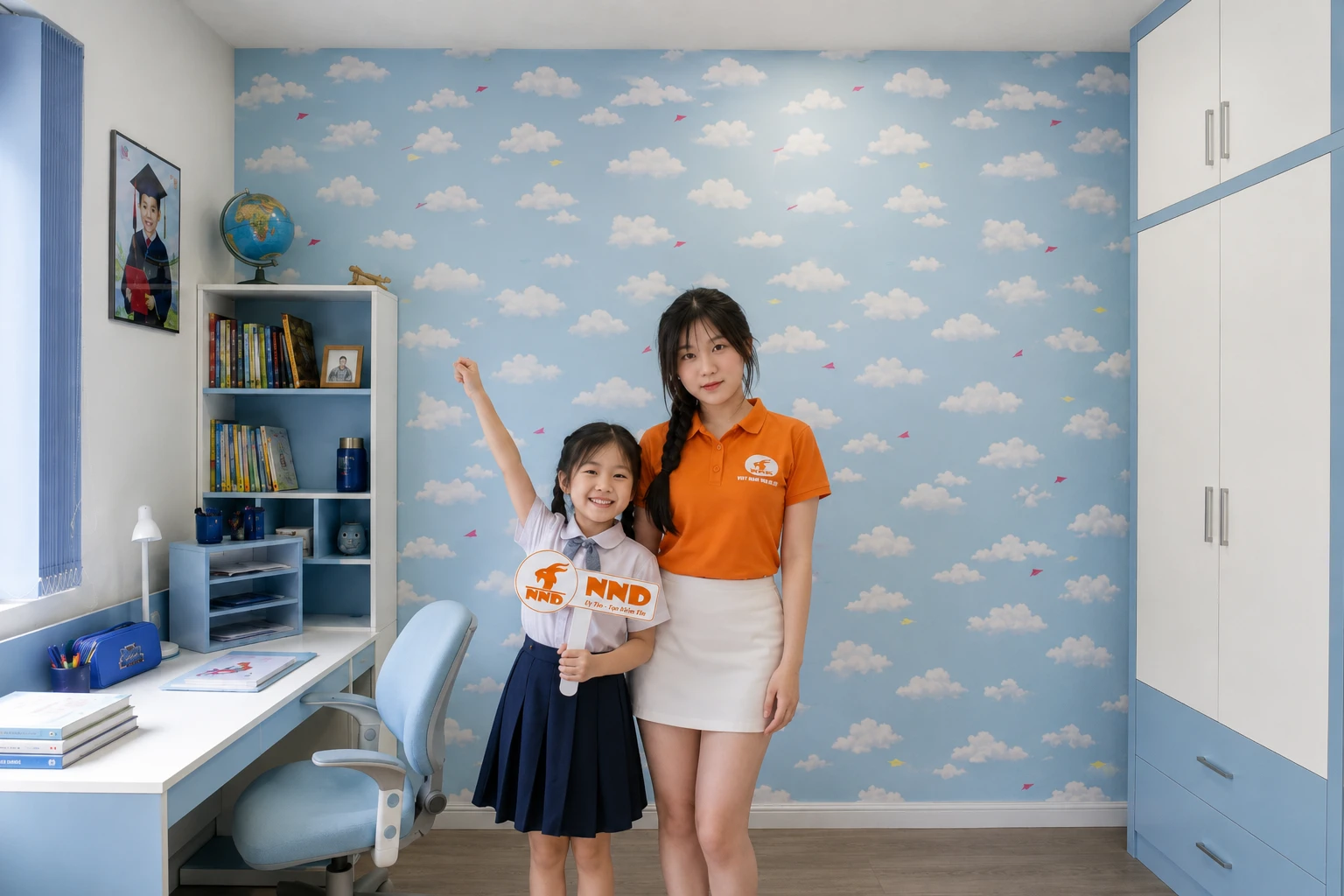 Công trình thi công mẫu decal dán tường