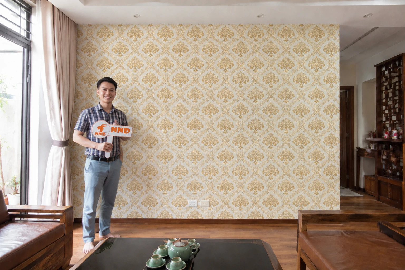 Công trình thi công mẫu decal dán tường