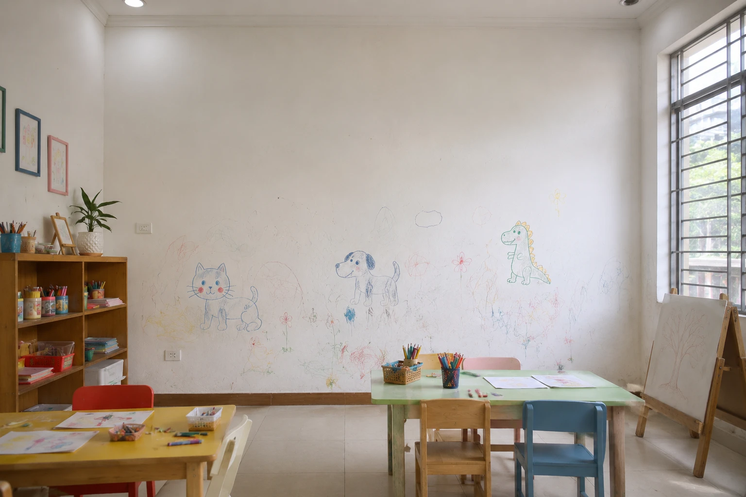 Công trình thi công mẫu decal dán tường