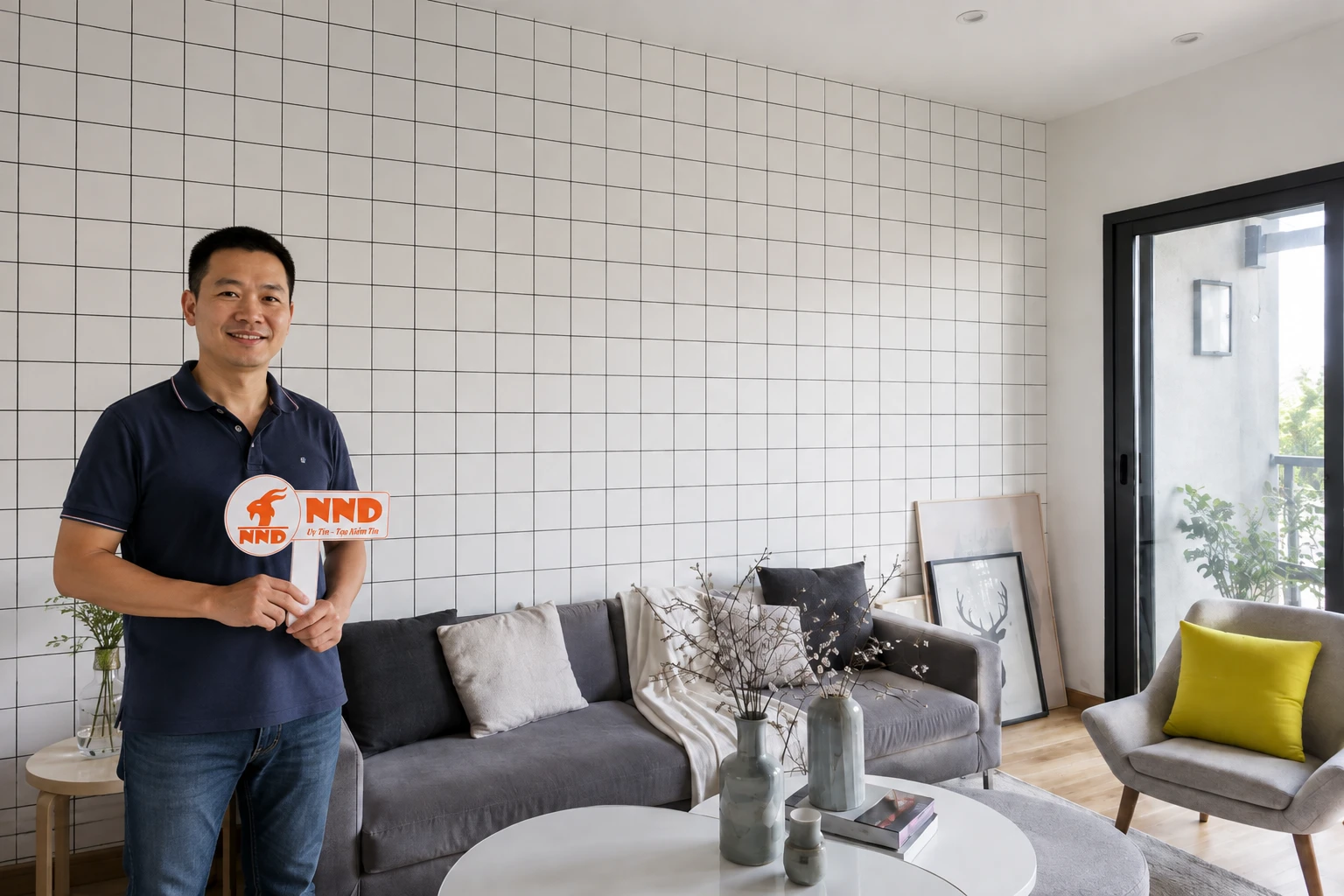 Công trình thi công mẫu decal dán tường