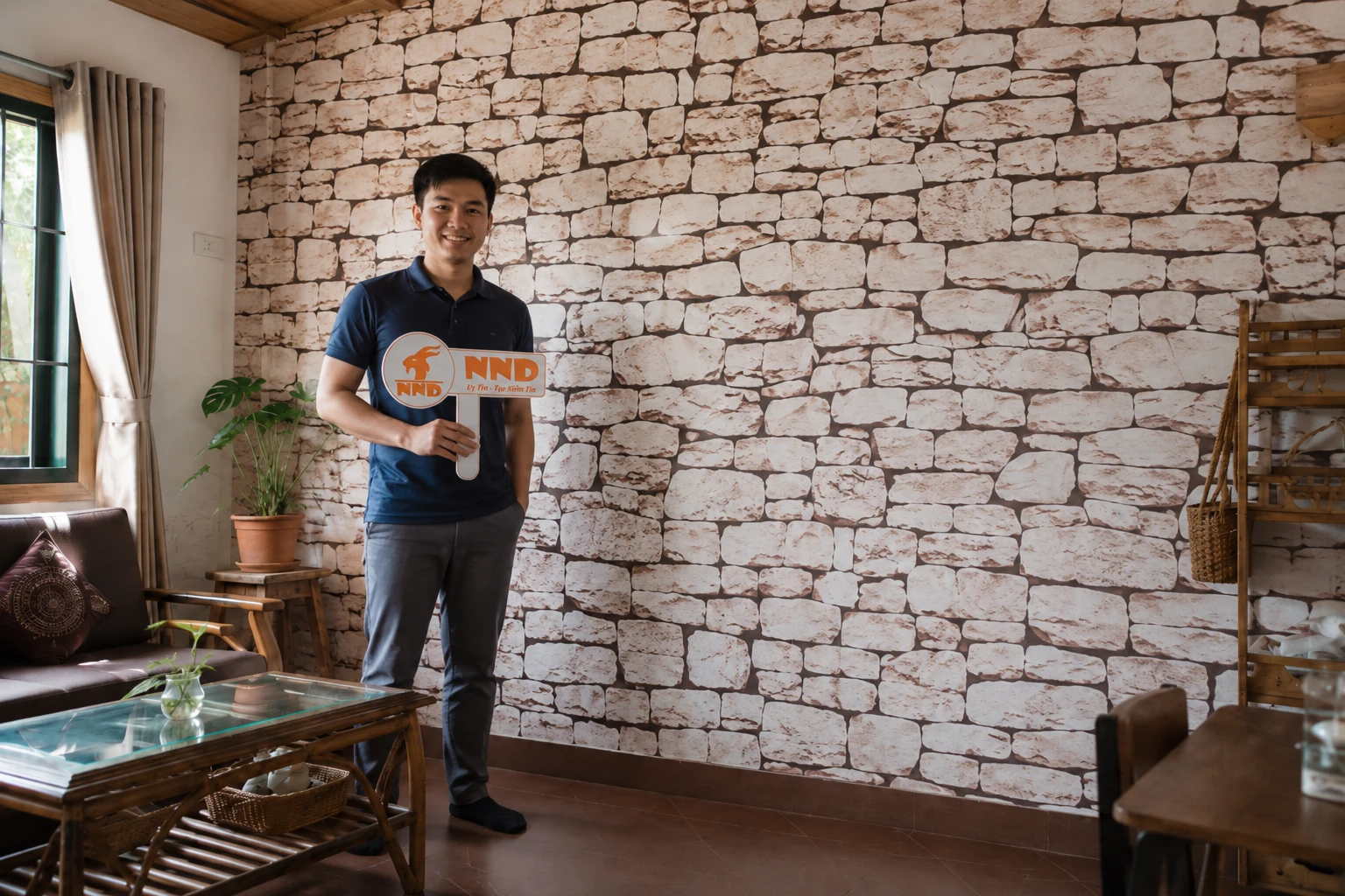 Công trình thi công mẫu decal dán tường