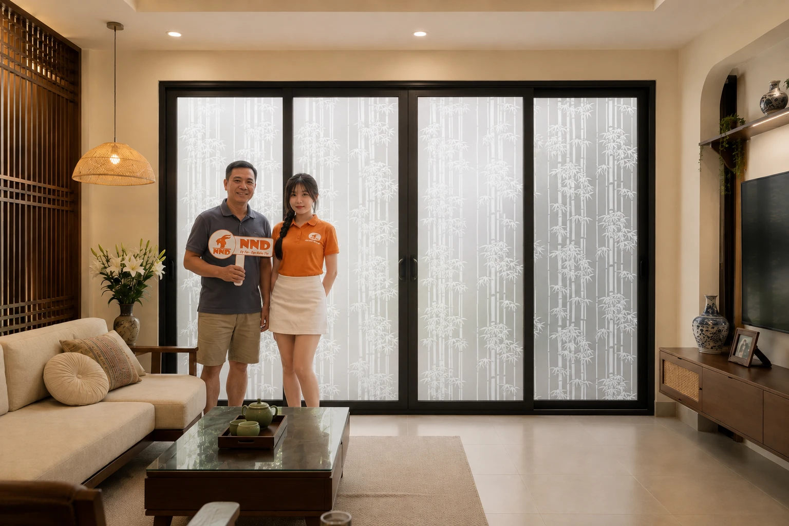 Công trình thi công mẫu decal trang trí