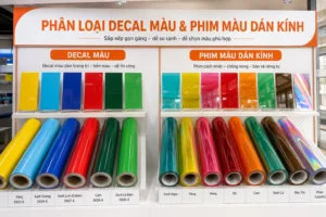 Phân loại decal màu và phim dán kính màu theo nhu cầu
