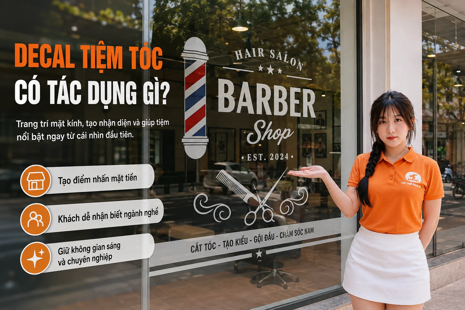 Decal Tiệm Tóc Có Tác Dụng Gì?