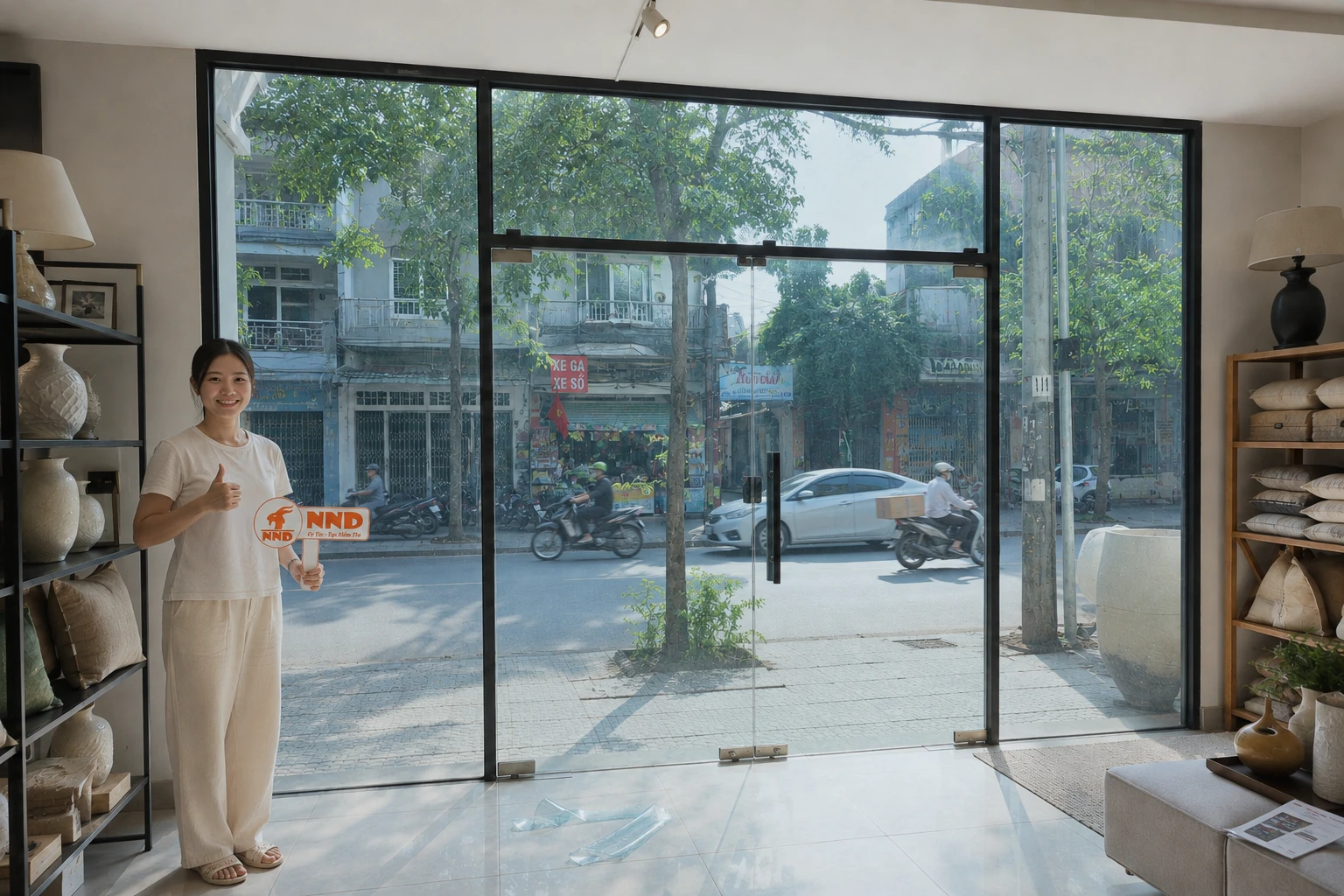 Công trình thực tế dán phim cách nhiệt Trung Quốc