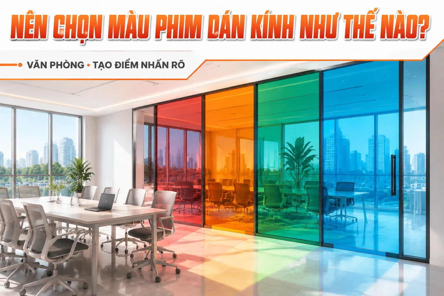 Cách chọn màu phim dán kính theo nội thất và ánh sáng