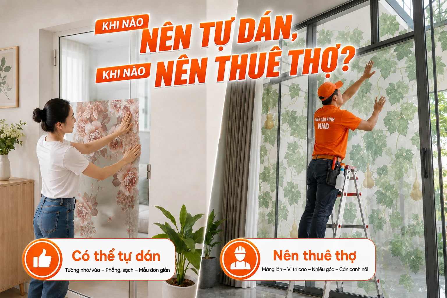 Khi nào nên tự dán tranh và khi nào nên thuê thợ