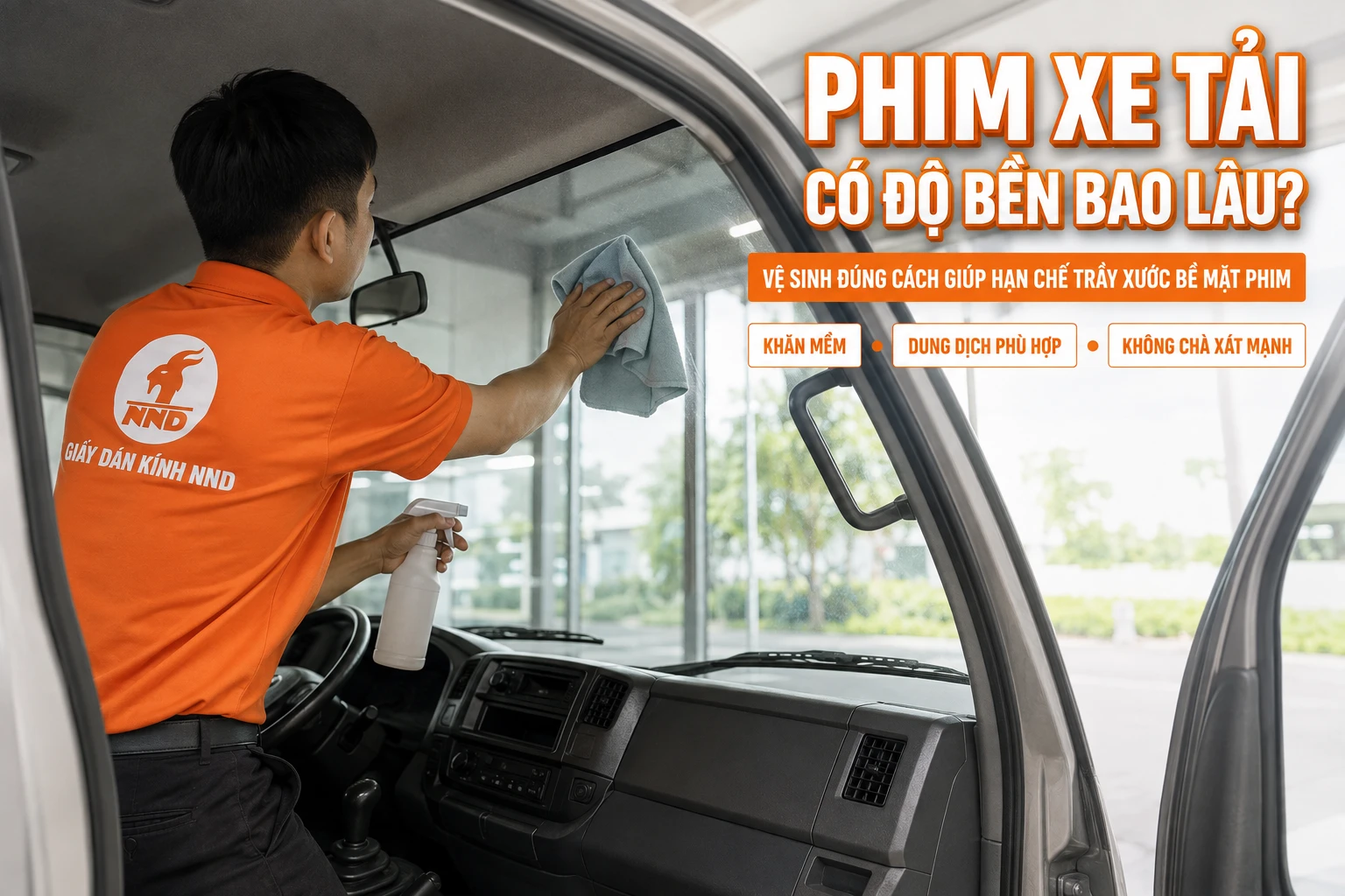 Độ bền phim xe tải phụ thuộc vật liệu, thi công và cách sử dụng