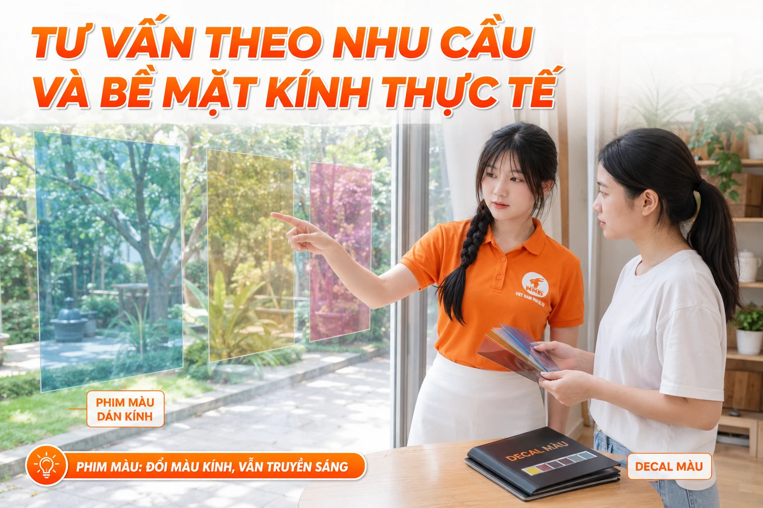 Tư vấn decal màu theo bề mặt và nhu cầu thực tế