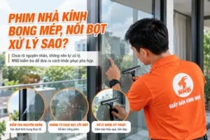 Phim cách nhiệt nhà kính bị bong mép nổi bọt và cách xử lý phù hợp