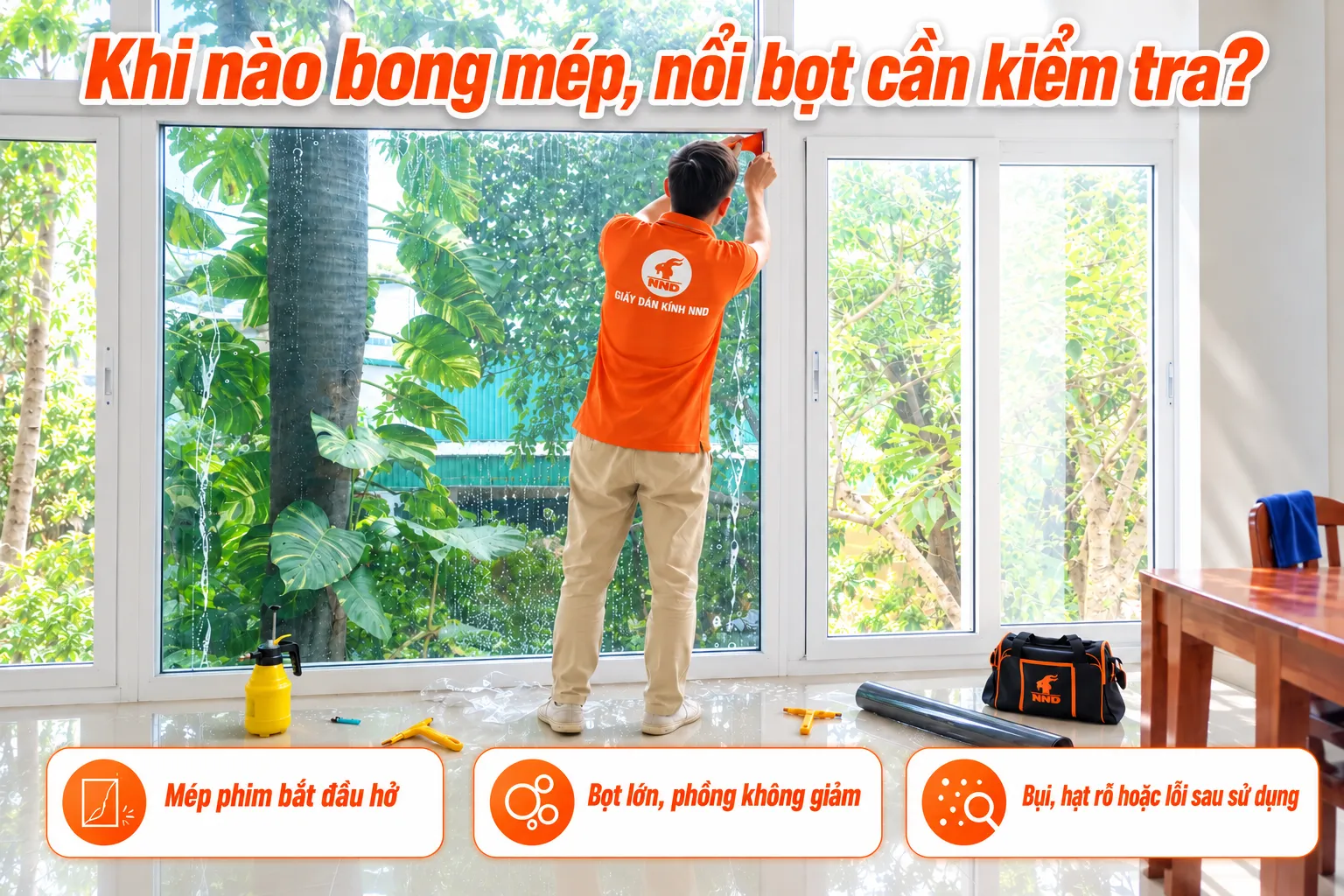 Dấu hiệu phim nhà kính bong mép nổi bọt cần kiểm tra sớm