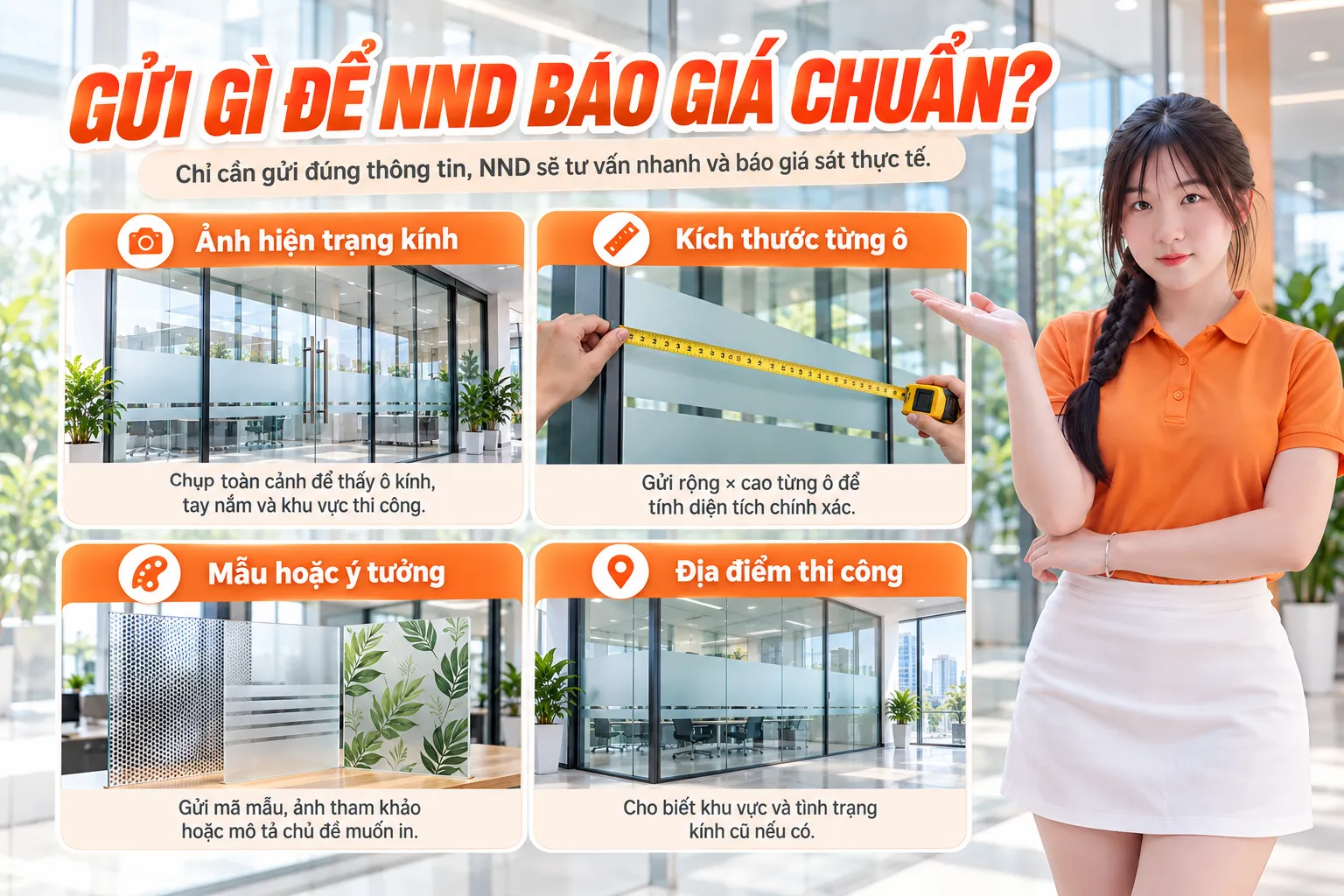 Thông tin cần gửi để NND báo giá tranh dán kính 3D chính xác