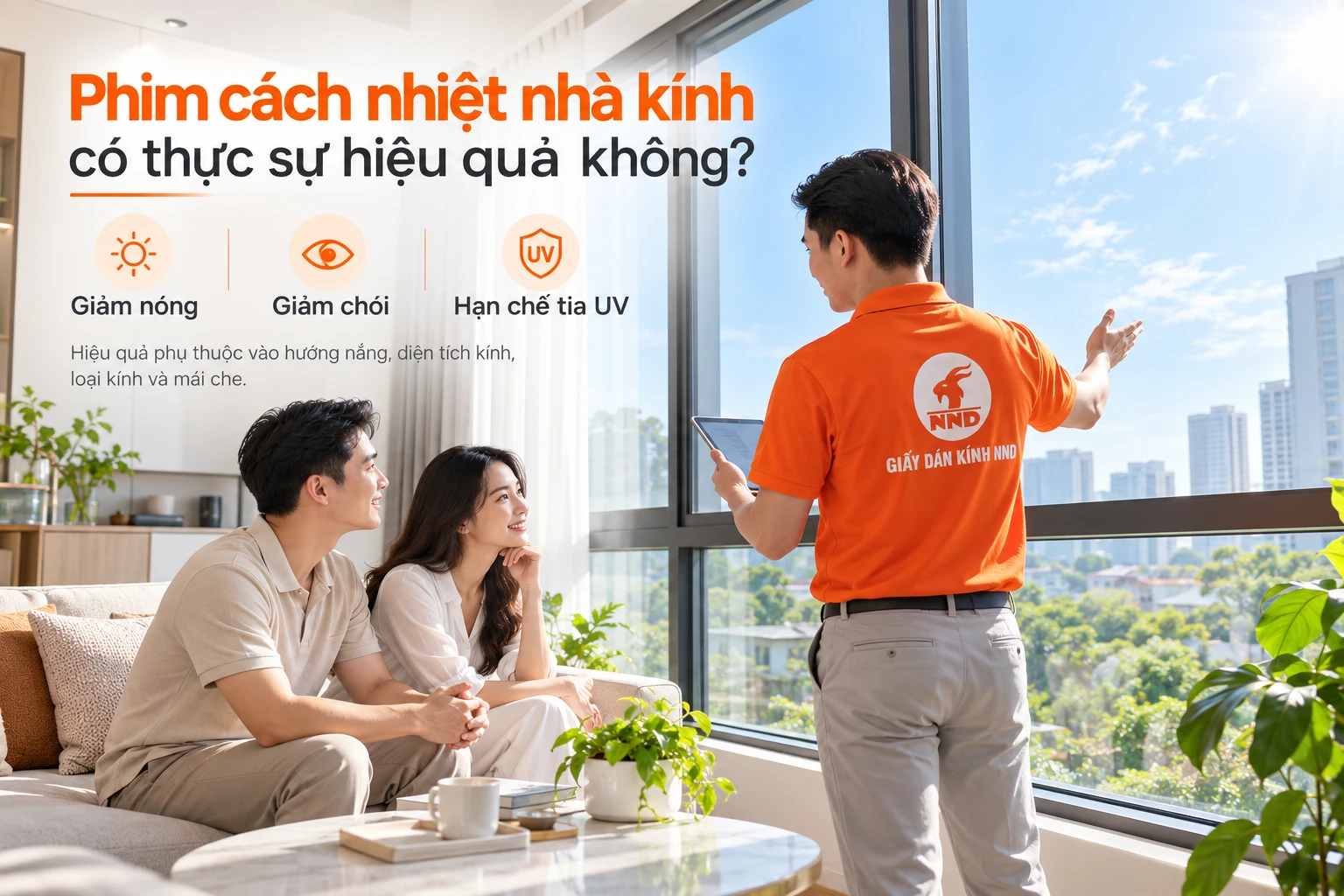 Phim cách nhiệt nhà kính có hiệu quả không - minh họa chống tia UV