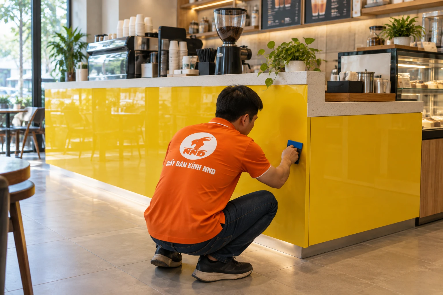 Hình ảnh hoàn thiện ứng dụng decal màu tại NND