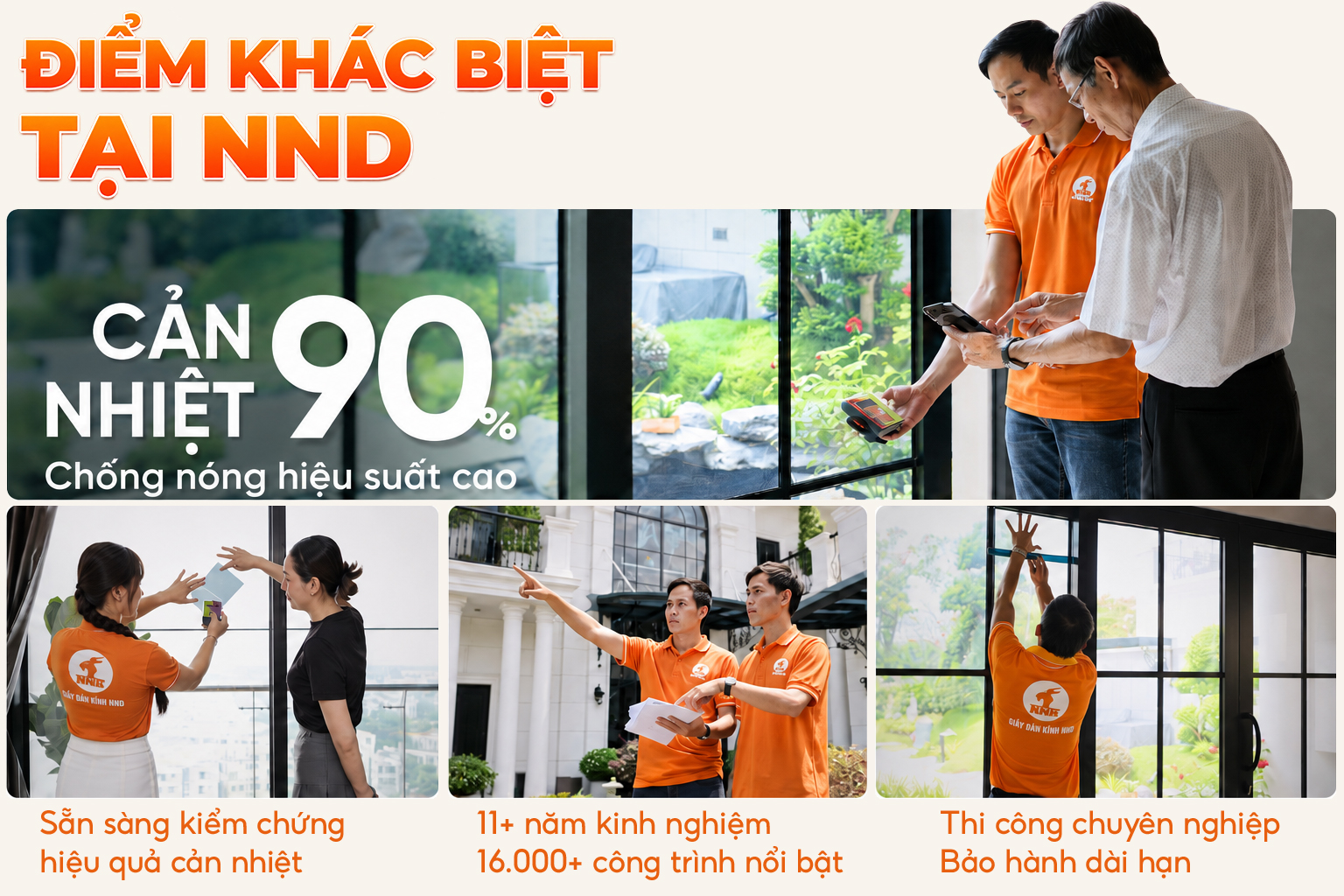 Điểm khác biệt tại NND với đội ngũ tư vấn, kiểm chứng và thi công thực tế