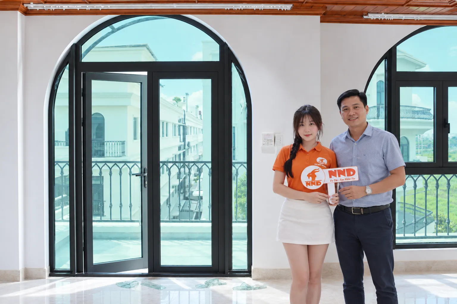 Hình ảnh bàn giao sau khi hoàn thiện dán phim cách nhiệt tại biệt thự Vinhomes Marina