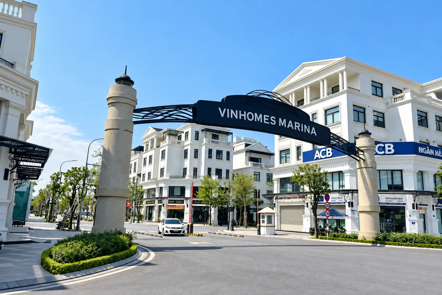 Cổng khu đô thị Vinhomes Marina Hải Phòng