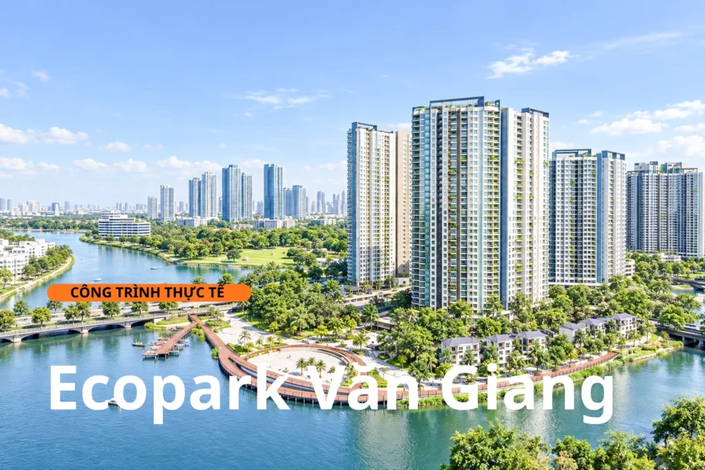 Ảnh bìa công trình thực tế dán phim cách nhiệt Ecopark Văn Giang
