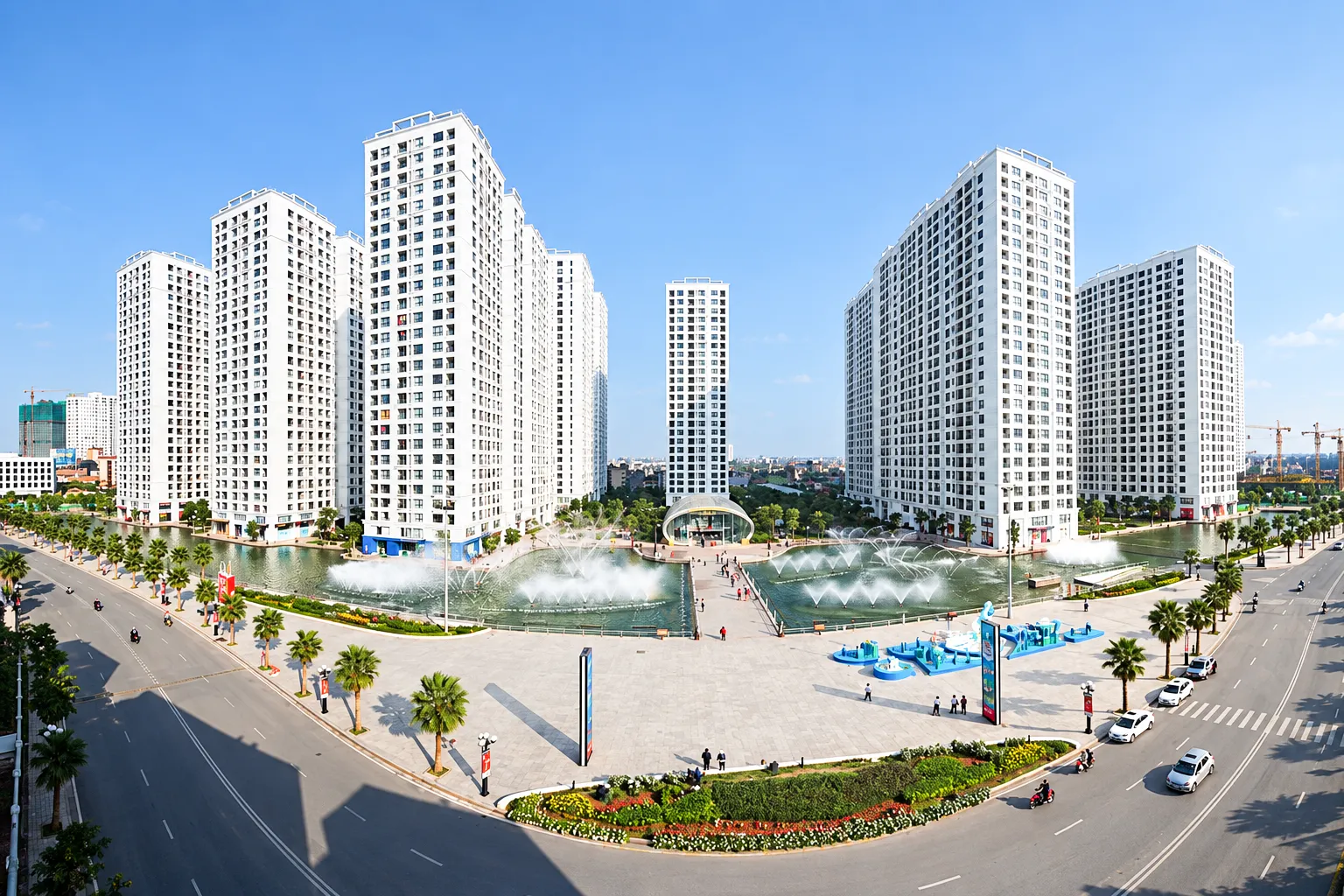 Toàn cảnh khu đô thị Vinhomes Times City, Hai Bà Trưng, Hà Nội – bối cảnh công trình dán phim cách nhiệt PCT-02 của NND