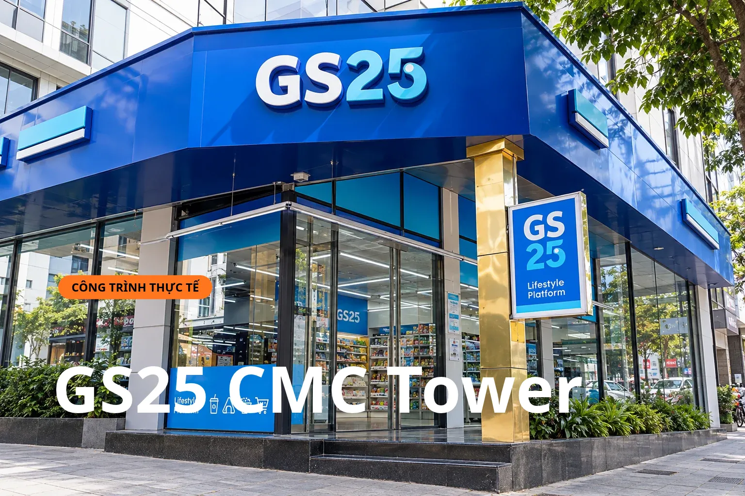 Công trình thực tế dán phim cách nhiệt GS25 CMC Tower