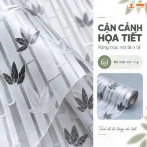 Giấy dán kính CT3D-08 cho vách kính văn phòng