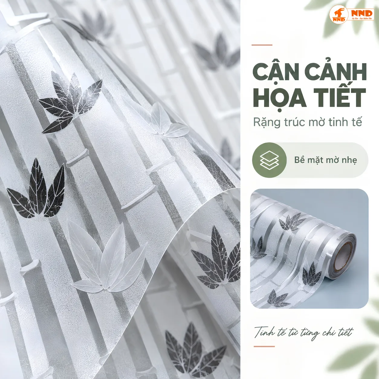 Giấy dán kính CT3D-08 cho vách kính văn phòng