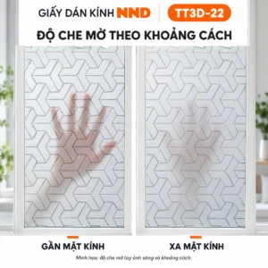 So sánh bàn tay gần và xa mặt kính dán decal TT3D-22
